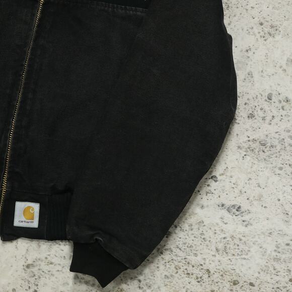 Vintage Carhartt JQ0405 Faded Black Aztec Jacket Size Medium - Large - Picture 9 of 16